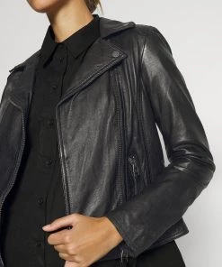 Oakwood Damen CLIPS Lederjacke Black 11 Oakwood Damen CLIPS Lederjacke Black -Oakwood Soldes Boutique e4ee7df0961d4223bfaa702795d65a1d