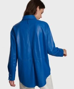 Oakwood Damen MOMENT Hemdbluse Blue -Oakwood Soldes Boutique e51660b3e2014c4f8c702013f5fb7657