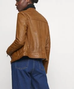 Oakwood LINA Lederjacke Cognac Damen -Oakwood Soldes Boutique e69c7196841440c9bc924028d152d19b