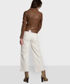 Oakwood Damen CAMERA Lederjacke Camel -Oakwood Soldes Boutique e888b0c5dcab4fc0936f2931d3e059a6