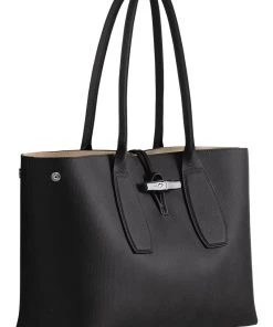 Longchamp Damen ROSEAU Handtasche Schwarz 9 Longchamp Damen ROSEAU Handtasche Schwarz -Oakwood Soldes Boutique e931ba5371f5467b9a196c45beab788b