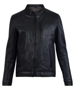 Oakwood AGENT Lederjacke Black Herren -Oakwood Soldes Boutique e9691f19895b4a2db92959b1cef955a0