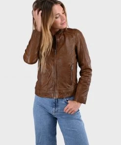 Oakwood JUDITH Lederjacke Brown Damen