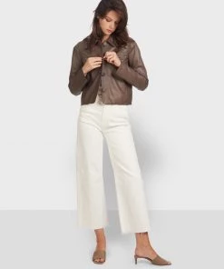 Oakwood Damen GRACE Lederjacke Brown -Oakwood Soldes Boutique eaa09a7324324925873d4cc8c14bb206