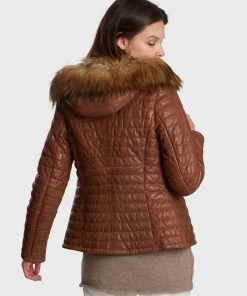 Oakwood Damen FURY Lederjacke Cognac -Oakwood Soldes Boutique eb24260178c34f95870a2985326d4fa1