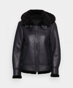 Oakwood Damen GLORIA Kunstlederjacke Black -Oakwood Soldes Boutique ebb936edecfd4ba0973c6db8f5aad3d1