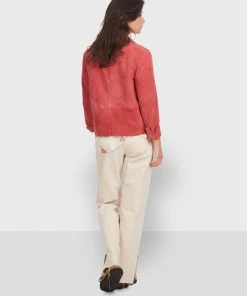 Oakwood ENZA Lederjacke Pink Damen -Oakwood Soldes Boutique ec9d5309d129400489d3453f74715bb2