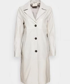 Oakwood CHARLOTTE Klassischer Mantel Concrete Damen -Oakwood Soldes Boutique ed6b5152cd8e418ab63e2a86fbce46f6