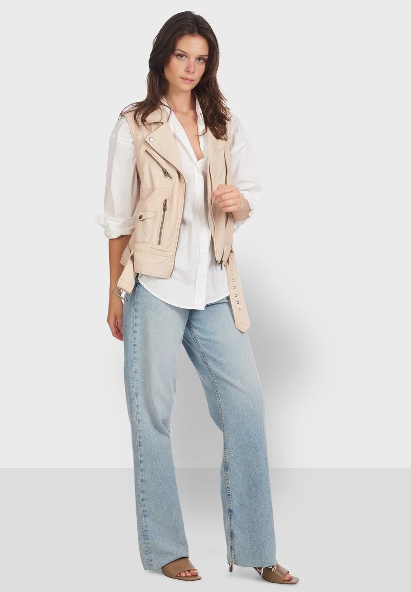 Oakwood Damen KYLIE Weste Beige 4 Oakwood Damen KYLIE Weste Beige – Bild 4