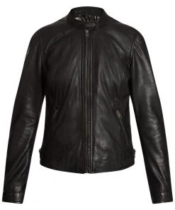 Oakwood Damen KARINE Lederjacke Black -Oakwood Soldes Boutique ef7f9333ed834800882062f37e94b181