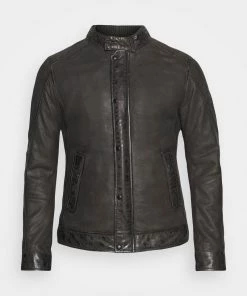 Oakwood Herren ALDEN Lederjacke Antic Brown -Oakwood Soldes Boutique efb467a28617467cb50ce40b57103e3c