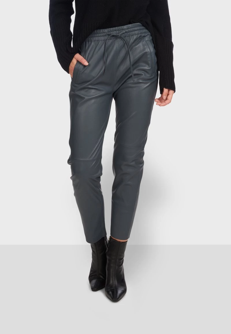 Oakwood Damen GIFT Lederhose Petrol 1 Oakwood Damen GIFT Lederhose Petrol
