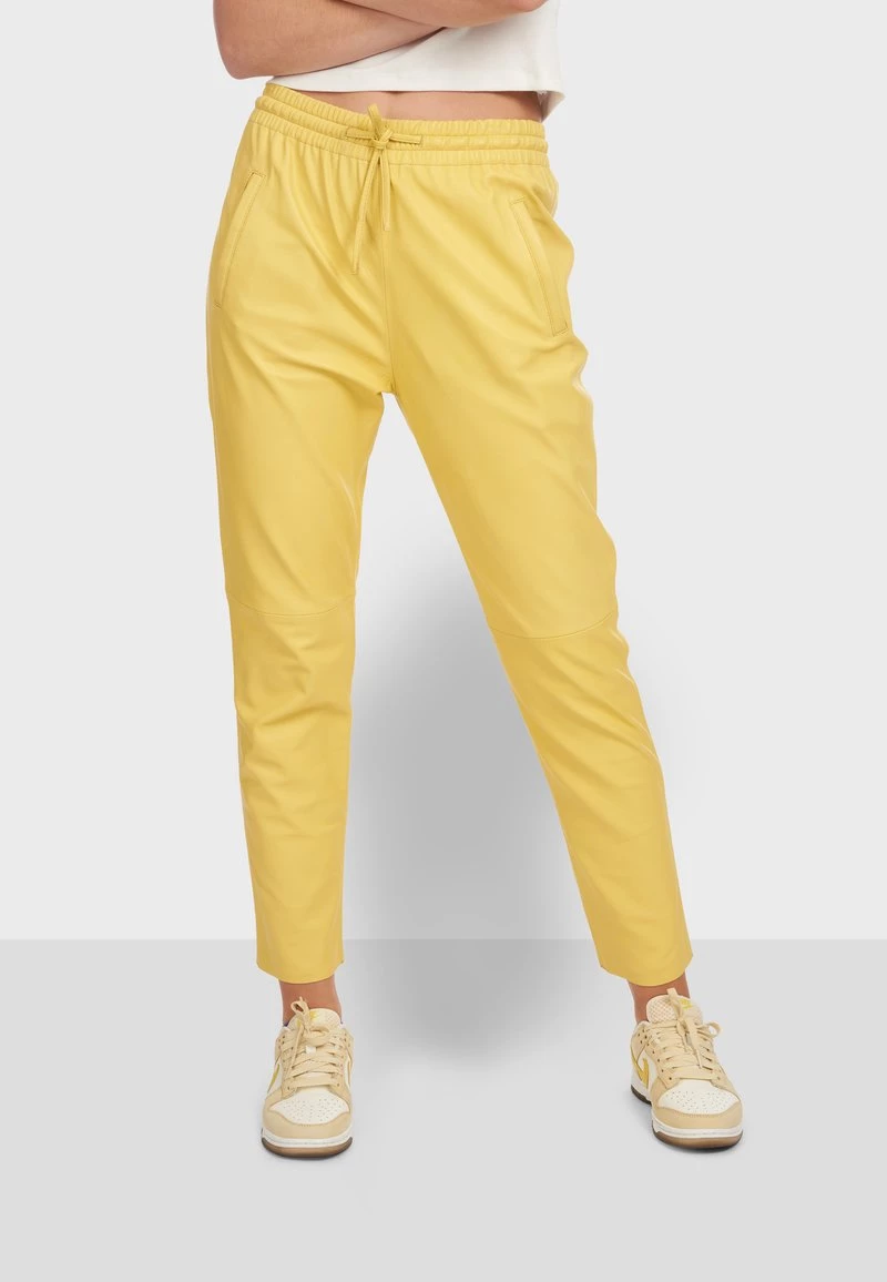 Oakwood Damen GIFT Lederhose Yellow 1 Oakwood Damen GIFT Lederhose Yellow