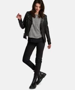 Oakwood Damen VIDEO Lederjacke Black -Oakwood Soldes Boutique f43cb4d2faf947e5b61b488964428e0c