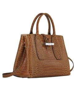 Longchamp ROSEAU Handtasche Haselnuss Damen -Oakwood Soldes Boutique f5265e4ded2a4984969b0a46c9d373ce