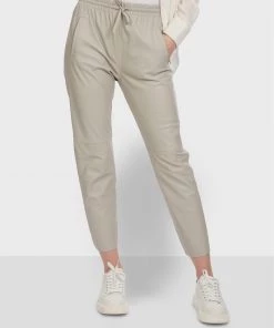 Oakwood Soldes Boutique 57 Oakwood GIFT Lederhose Grey Damen