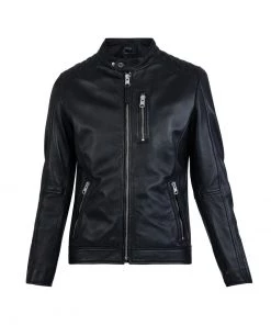Oakwood HEAVEN Lederjacke Black Herren -Oakwood Soldes Boutique f7c847f5d0344badbd860f1c30244d9d