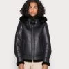 Oakwood Damen GLORIA Kunstlederjacke Black