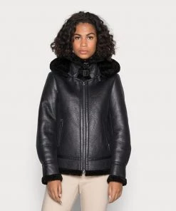 Oakwood Soldes Boutique 10 Oakwood Damen GLORIA Kunstlederjacke Black