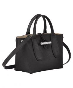 Longchamp ROSEAU Handtasche Schwarz Damen -Oakwood Soldes Boutique fb394e84dd7c4a4bac2b3b689af514dc