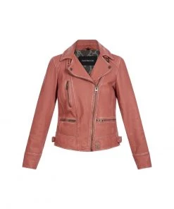 Oakwood VIDEO Lederjacke Old Pink Damen -Oakwood Soldes Boutique fbb036e6e8a6414d931e64783d5ca646