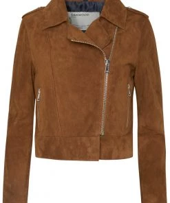 Oakwood Damen ZULINA Lederjacke Cognac -Oakwood Soldes Boutique fc09bf7fc95d4ca4b956c7ddc35f8147