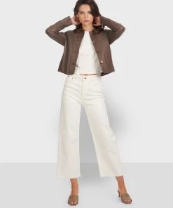 Oakwood Damen GRACE Lederjacke Brown -Oakwood Soldes Boutique feb7afb8f18048d186c07a8e8701b565