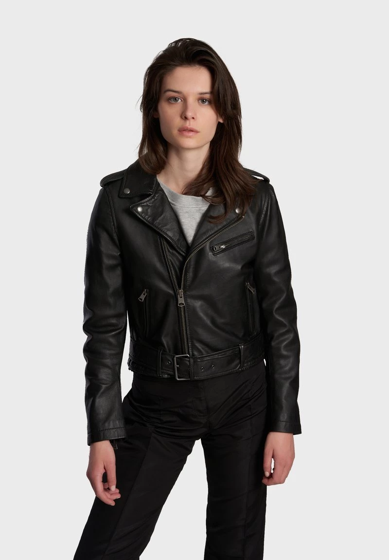 Oakwood RADIO Lederjacke Black Damen 1 Oakwood RADIO Lederjacke Black Damen