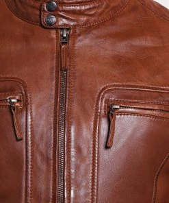 Oakwood Herren CASEY Lederjacke Brown -Oakwood Soldes Boutique ff96e63f38554bfca4b2e56d32801bfd